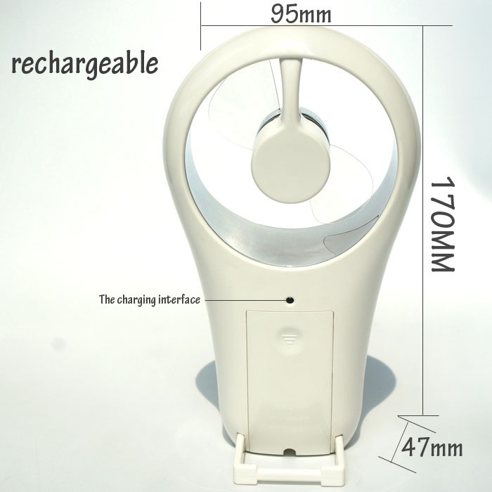 Rechargeable mini fan size chart