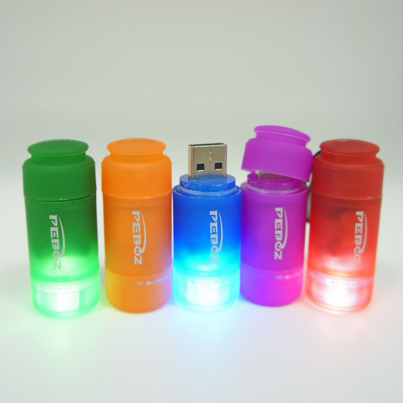 USB Rechargeable Keychain Light-Purple